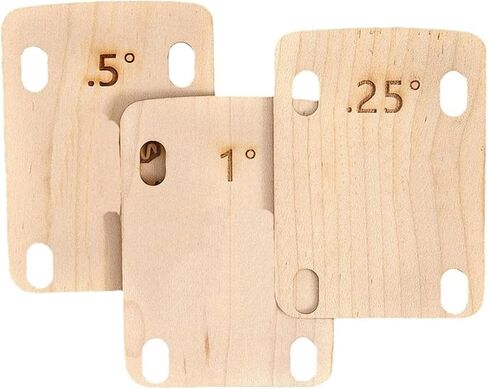 3Pcs Electric Guitar Neck Shims Maple Plate 0.25 0.5 1 Degree Music Instruments Guitar Neck Electric Guitar Replacement Part, Electric Guitar Necks,Electric Guitar Parts in Saudi Arabia