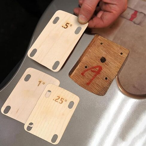 3Pcs Electric Guitar Neck Shims Maple Plate 0.25 0.5 1 Degree Music Instruments Guitar Neck Electric Guitar Replacement Part, Electric Guitar Necks,Electric Guitar Parts in Saudi Arabia