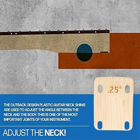 3Pcs Electric Guitar Neck Shims Maple Plate 0.25 0.5 1 Degree Music Instruments Guitar Neck Electric Guitar Replacement Part, Electric Guitar Necks,Electric Guitar Parts in Saudi Arabia
