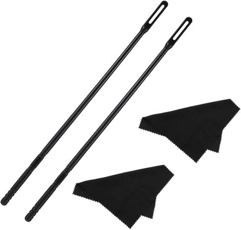 Flute Cleaning Rod with Flute Cleaning Cloth, Flute Cleaning Kit, Flute Clean Stick, Flute Recorder Cleaning Kit Tool for Music Instrument Care Polishing in Kuwait