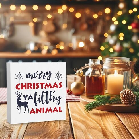 Christmas Decorations Christmas Vacation Movie Decorations Christmas Decor Cute Christmas Decorations Xmas Holiday Decor Christmas Vacation Decorations Merry Xmas Sign 5 x 5 inches in Kuwait