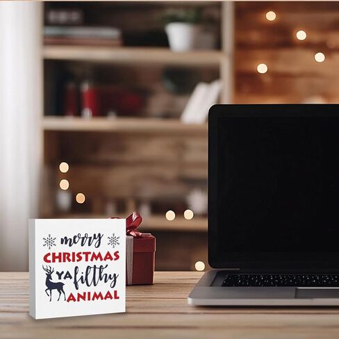 Christmas Decorations Christmas Vacation Movie Decorations Christmas Decor Cute Christmas Decorations Xmas Holiday Decor Christmas Vacation Decorations Merry Xmas Sign 5 x 5 inches in Kuwait