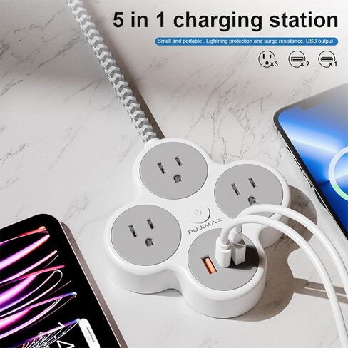 موسع المخرج، مقسم مخرج الحائط مع منفذ من النوع C، منفذين USB، منفذين، مقابس حائط لمنافذ تمديد التوصيل لسفينة الرحلات البحرية في المنزل والمكتب in Saudi Arabia