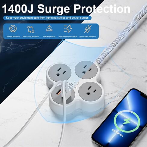 موسع المخرج، مقسم مخرج الحائط مع منفذ من النوع C، منفذين USB، منفذين، مقابس حائط لمنافذ تمديد التوصيل لسفينة الرحلات البحرية في المنزل والمكتب in Saudi Arabia