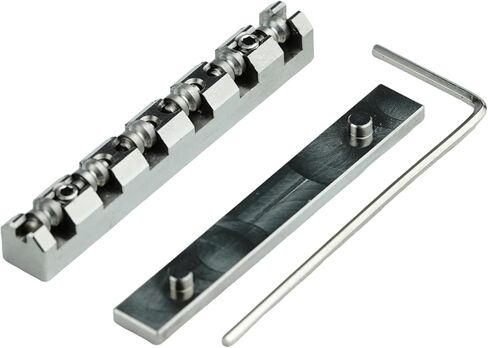 Guyker 43mm غيتار الأسطوانة الجوز - سبائك التيتانيوم الكرة الجوز ارتفاع قابل للتعديل تقسيم استبدال أجزاء متوافقة مع 6 سلسلة Les Paul LP Style Guitar in Saudi Arabia