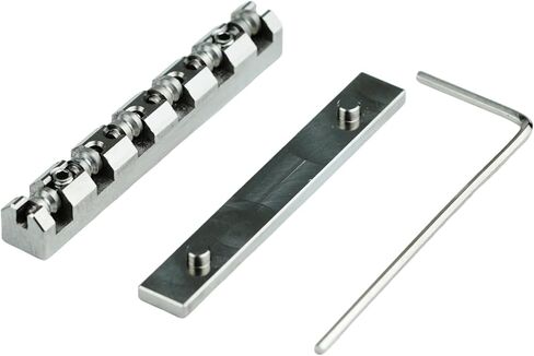Guyker 43mm غيتار الأسطوانة الجوز - سبائك التيتانيوم الكرة الجوز ارتفاع قابل للتعديل تقسيم استبدال أجزاء متوافقة مع 6 سلسلة Les Paul LP Style Guitar in Saudi Arabia