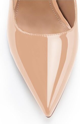 حذاء نسائي من Heelchic بكعب مكتنز وكعب مكتنز ومقدمة مدببة وكعب منخفض مريح وسهل الارتداء صنادل لحفلات الزفاف وحفلات الزفاف وأحذية العمل in Saudi Arabia