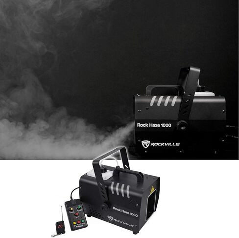 Rockville Rockhaze 1000 CFM DMX Hazer Machine, Water Based, 2 Remotes, Fluid Seal, Quiet Fan, Fast Setup, Perfect for Large Venues, DJ, Live Shows in Saudi Arabia