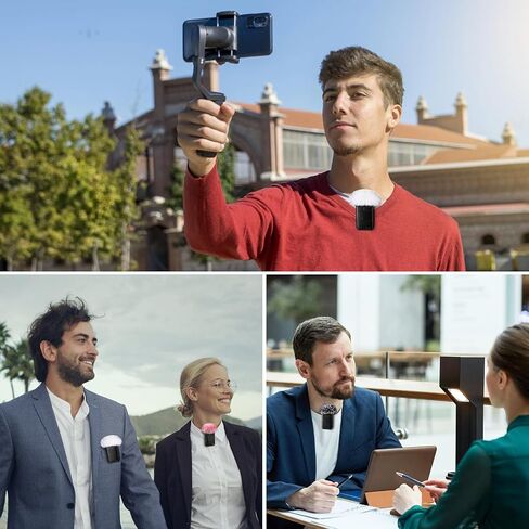 ZealSound DJI MIC 2 Windscreen Pop Filter for DJI MIC 2 / OSMO POCKET 3 Microphone Furry Wind Muff Windshield Professional Foam Cover Set (NOT for Dji Mic 1 Lavalier Lapel Mic),6 Pack-Gray White Pink in Kuwait