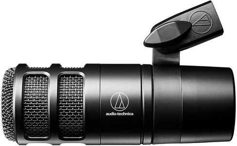 ميكروفون مكثف قلبي Audio-Technica AT2020 مزود بمرشح انعكاس وحامل ميكروفون ثلاثي الأرجل وفلتر بوب وكابل XLR مقاس 10 بوصات وسماعات رأس استوديو ومجموعة إعداد تسجيل صوتي كاملة (6 عناصر) in Saudi Arabia