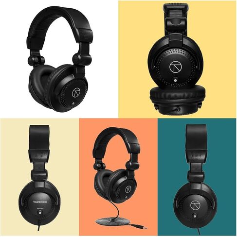 ميكروفون مكثف قلبي Audio-Technica AT2020 مزود بمرشح انعكاس وحامل ميكروفون ثلاثي الأرجل وفلتر بوب وكابل XLR مقاس 10 بوصات وسماعات رأس استوديو ومجموعة إعداد تسجيل صوتي كاملة (6 عناصر) in Saudi Arabia
