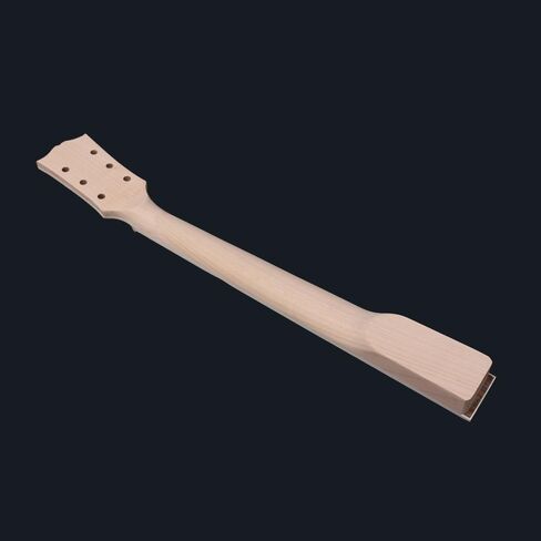 رقبة جيتار 22 فريت 24.75 بوصة رأس خشب القيقب لوح فريتس من خشب الورد مع كتلة ربط مرصعة بمسمار على الكعب، أبيض in Kuwait