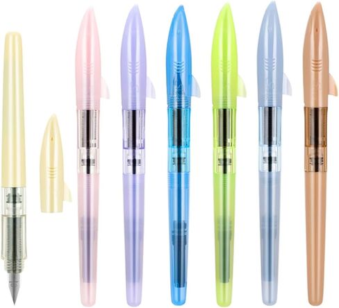 Jinhao Fountain Pen New Shark Shape Set of 12 PCS, Fine Nib Diversity Color Pen with Refillable Converters, School Office Supplies in Saudi Arabia