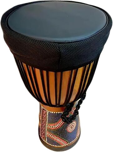 Djembe Drum Skins/Drum Head Protective Cover/African Drums Dust Cover/Drum Skin Saver/Tambourine Djembe Drum accessories (Diameter 14'') in Kuwait