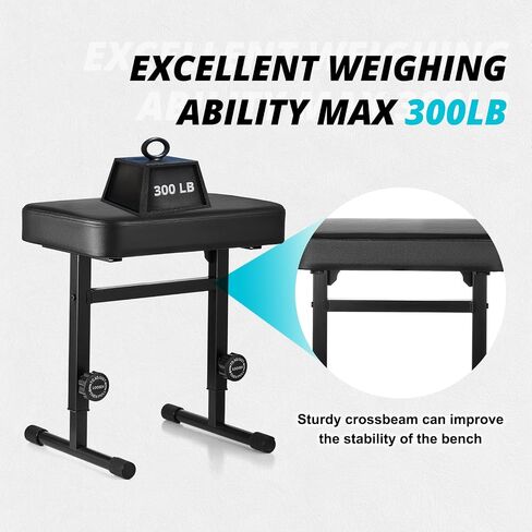 Piano Bench Adjustable Height, Piano Stool with Padded Comfortable Piano Seat for Piano & Keyboard Bench for Musicians Piano Stool in Saudi Arabia