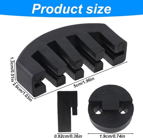 2PCS Rubber Violin Practice Mute Set Claw Style & Round Mute for Violin Black Ultra Practice Silencer Claw Style and Round Practice Silencer Viola Violin Mute in Saudi Arabia