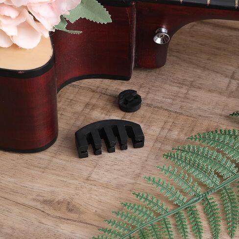 2PCS Rubber Violin Practice Mute Set Claw Style & Round Mute for Violin Black Ultra Practice Silencer Claw Style and Round Practice Silencer Viola Violin Mute in Saudi Arabia