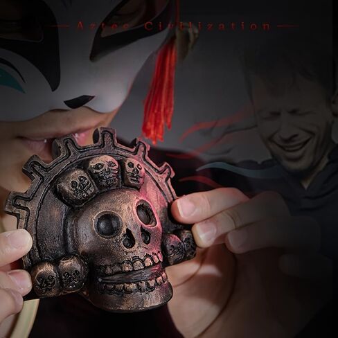 Authentic Spooky Aztec Death Whistle, Loudest Human Sounding Screams 125+ Decibels, Halloween Creepy Gift Death Whistle (Bronze) in Saudi Arabia