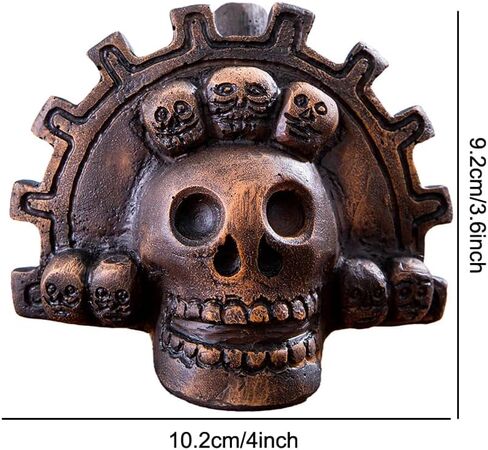 Authentic Spooky Aztec Death Whistle, Loudest Human Sounding Screams 125+ Decibels, Halloween Creepy Gift Death Whistle (Bronze) in Saudi Arabia