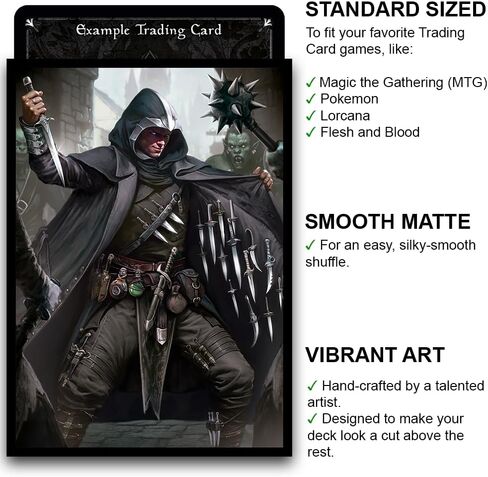 Fantasy North - Sir Peregin Nutley - Acorn Aristocrat - 100 Smooth Matte TCG Card Sleeves - Fits Magic MTG Commander Pokemon and Other Card Games - Playing Card Sleeves in Saudi Arabia