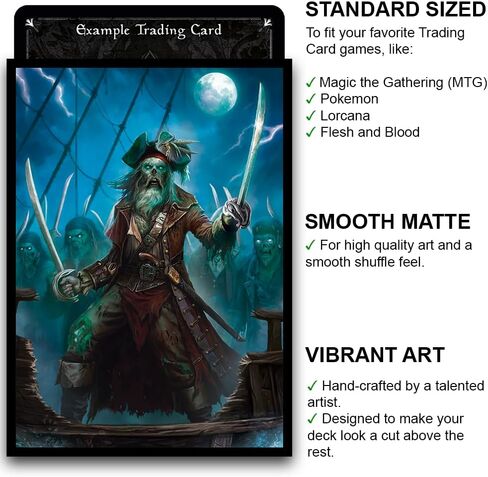 Fantasy North - Sir Peregin Nutley - Acorn Aristocrat - 100 Smooth Matte TCG Card Sleeves - Fits Magic MTG Commander Pokemon and Other Card Games - Playing Card Sleeves in Saudi Arabia