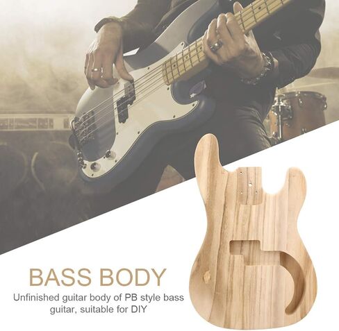 Maple Guitar Body, PB Style Pre‑drilled Bass Body DIY Electric Guitar Parts Accessories for DIY Craft Lovers in Saudi Arabia