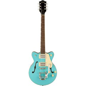 Gretsch G2655T Streamliner Center Block Jr Double-Cut Maple Body 6-String Guitar with Bigsby and Versatile Controls (Right-Handed, Tropico)