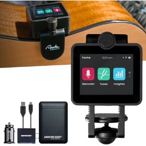 Roadie Coach Portable High-Quailty MIDI Controller, Voice and Instrument Recorder | Learn Guitar, Ukulele & Singing, Dual Microphones | AI Feedback, Multi-Tool Tuner with Hard Case & Signature Cloth