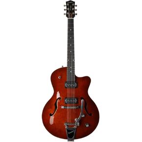 Godin 6 String Electric Guitars, Right Hand, Havana Burst, Hollow-Body (050970)