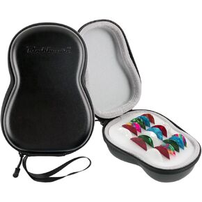 Rockhouse Guitar Pick Holder, Pick Case Storage Box PU Leather Plectrum Bag Organizer, Fits All Size Picks Guitar Accessories Gift for Guitar Players, Medium