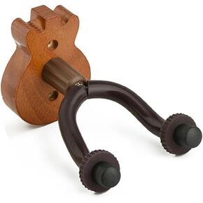 Guitar Wall Mount Solid Wood Base,Non-Slip,Rotating Hook,Easy to Install Suitable for Guitar,Bass,Ukulele,Violin,and More Save Space in Studio,Bedroom,Office (1 pack)