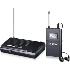 Takstar WPM-200 In Ear Stage UHF Wireless Monitor System for studio recording/on-stage monitoring (1 transmitter and 1 receiver)