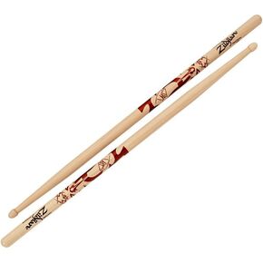 The new Dave Grohl Artist Series Drumstick model also features large dimensions, a length of 16-3/4" and diameter of .600" for extra power and reach as well as an acorn-shaped tip for sound clarity. Crafted from 100% U.S. Select Hickory, the preferred woo