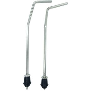 2Pcs Bass Drum Spurs Legs Bent Metal Floor Tom Legs Bass Kick Drum Legs for Tom Drum Set Replacement Parts Accessories