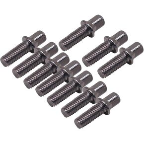10 Pieces Drum Tension Rods Smooth Deep Thread Strong Short Screws Percussion Hardware for Snare Drum DIY Accessories Replaces Parts, M6X15mm