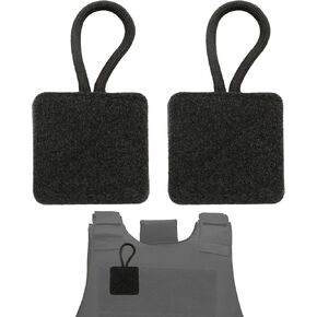 2 Pack Mic Clips for Law Enforcement, Black Radio Mic Holders, Mic Clips for Law Enforcement Vest, Essential Law Enforcement Accessories