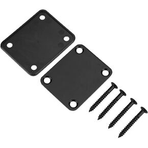 Bnineteenteam Guitar Neck Plate Steel Alloy Guitar Neck Connecting Plate with Screws for Electric Guitar Bass
