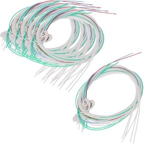 BQLZR Lyre Harp 16 Strings Replacement Nylon 24.41 to 31.5 Inch Multicolor Pack of 5