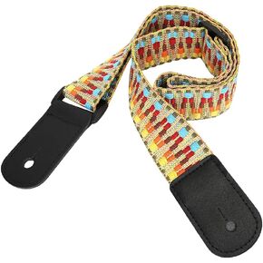 Ukulele Strap Guitar Rainbow Woven Straps Belts Adjustable Exotic Ukulele 4 String Hawaii Guitar Shoulder Strap Accessory