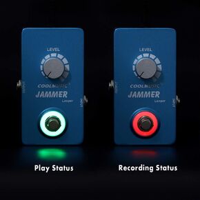 COOLMUSIC A-LP01 Jammer Looper Pedal for Electric Guitar Bass 10 Minutes of Looping Unlimited Overdubs Electric guitar circulation effect pedal loop pedal