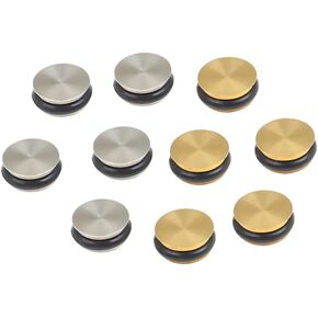 10pcs Wind Music Repair Parts Open Hole Plug Flute Plugs for Open Hole Flutes Rubber Flute Plugs Plug for Flute Gold Flute Plug Flute Accessory Flute Key Metal Protector