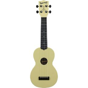 Kala Brand Music Co. The Waterman Beach Collection, 4-String Ukulele, Right, Starlight Yellow, Soprano (KA-WMG-YL-S)