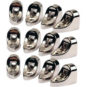 Pack Of 12 Zinc Alloy Banjos Brackets Chrome Banjo Replacement Parts