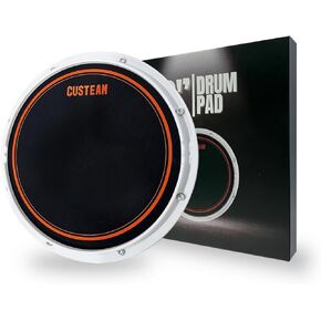 12inch drum practice pad - Silent Practice Drum Pad - Built-in Drum Head, Real Drumming Experience