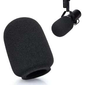 Microphone Windscreen, Mic Cover Compatible with Shure SM7dB, Reduces Background Noise, Pop Filter for Recording
