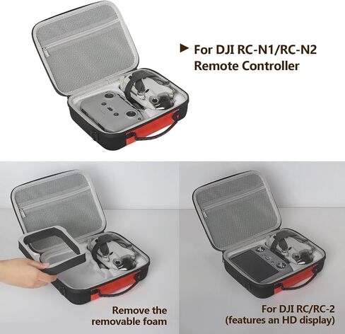JSVER Hard Travel Case for DJI Mini 4 Pro Carrying Case for DJI Mini 4 Pro/Mini 3/ Pro/DJI RC 2/ RC/RC-N2/ N1, Remote Controller, Intelligent Flight Batteries, Propellers and Other Accessories in Saudi Arabia