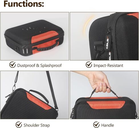 JSVER Hard Travel Case for DJI Mini 4 Pro Carrying Case for DJI Mini 4 Pro/Mini 3/ Pro/DJI RC 2/ RC/RC-N2/ N1, Remote Controller, Intelligent Flight Batteries, Propellers and Other Accessories in Saudi Arabia