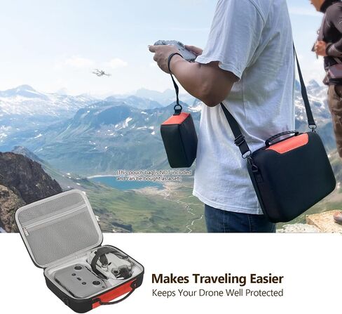 JSVER Hard Travel Case for DJI Mini 4 Pro Carrying Case for DJI Mini 4 Pro/Mini 3/ Pro/DJI RC 2/ RC/RC-N2/ N1, Remote Controller, Intelligent Flight Batteries, Propellers and Other Accessories in Saudi Arabia