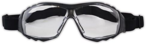 MAGID G818AFC FR Safety Goggles | Hard Coated Fire Resistant Foam Lined Polycarbonate Safety Goggles with a Black Frame & Clear Lens - UV Protection, Anti-Fog Coating (1 Pair) in Saudi Arabia