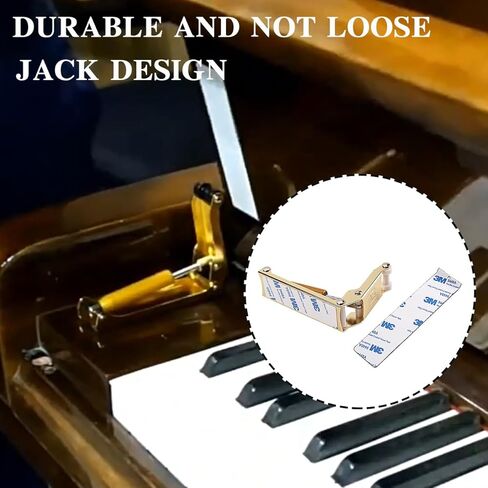 سدادة غطاء البيانو، غطاء دعامة غطاء البيانو، وسادات أمان لغطاء البيانو للبيانو المستقيم باللون الذهبي in Kuwait